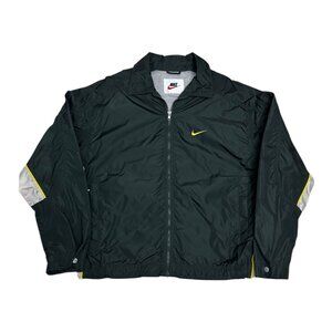VINTAGE 90s NIKE Green Light Windbreaker Bomber Jacket Mens Large